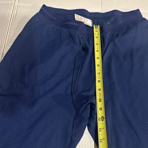Patagonia performance base layer Capilene Navy Blue Pants with elastic waist - Picture 3 of 9